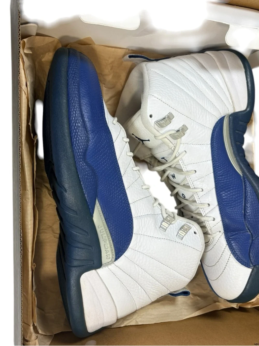 Nike Air Jordan 12 Retro French Blue White Blue Men’s Size 10 FD4329-004